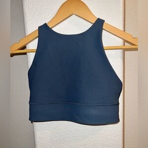 Lululemon Women’s High Neck Cropped Tank Top - Navy